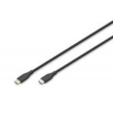 Cablu Digitus by Assmann AK-300341-005-S, USB-C 2.0 male - USB-C 2.0 male, 0.5m, Black
