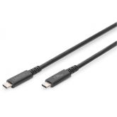 Cablu de date Digitus by Assmann AK-300343-008-S, USB-C male - USB-C male, 0.8m, Black