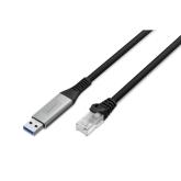 Cablu Digitus by Assmann AK-300600-020-S, USB-A 3.0 male - RJ-45 male, 2 m, Black