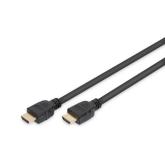 Cablu Assman Digitus AK-330124-010-S, HDMI - HDMI, 1m, Black