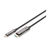 Cablu Digitus by Assmann AK-330150-150-S, USB-C male - HDMI male, 15m, Black