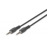 Cablu Digitus by Assmann AK-510100-025-S, 3.5mm jack male - 3.5mm jack male, 2.5m, Black
