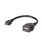 Adaptor Akyga AK-AD-09 OTG, USB-A Female - MicroUSB-B Male, Black