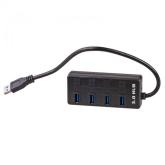 Hub USB Akyga AK-AD-33, 4x USB 3.2 gen 1, Black