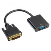 Adaptor Akyga AK-AD-50, VGA - DVI-D 24+1, Black