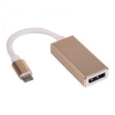 Adaptor Akyga AK-AD-56, Displayport - USB-C, Gold