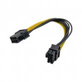 Cablu Akyga AK-CA-07, PCI Express 6 pin female - PCI Express 8 pin male, 0.20m, Black-Yellow