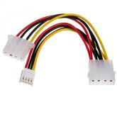 Cablu Akyga AK-CA-14, Molex male - Molex female + MiniMolex female, 0.15m