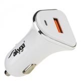 Incarcator auto Akyga AK-CH-07, 1x USB, 5V, 3A, 18W, White