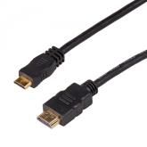 Cablu AkygaAK-HD-10M, HDMI male - Mini HDMI male, 1m, Black