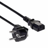 Cablu alimentare Akyga AK-UP-02, CEE 7/7 - IEC C13, 1.5m, Black