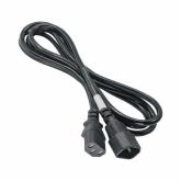 Cablu alimentare Akyga AK-PC-03A, IEC C13 - IEC C14, 1.8m, Black
