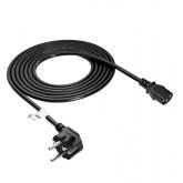 Cablu alimentare Akyga AK-PC-06A, CEE 7/7 - IEC C13, 3m, Black