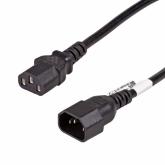 Cablu alimentare Akyga AK-PC-11A, IEC C13 male - IEC C14 female, 5m, Black