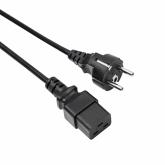 Cablu alimentare Akyga AK-UP-01, CEE 7/7 - IEC C19, 1.8m, Black