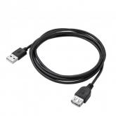 Cablu Akyga AK-USB-07, USB-A male - USB-A female, 1.8m, Black