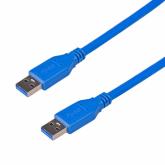 Cablu Akyga AK-USB-14, USB 3.0 male - USB 3.0 male, 1.8m, Blue