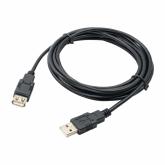 Cablu Akyga AK-USB-19, USB 2.0 male - USB 2.0 female, 3m, Black