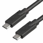 Cablu Akyga AK-USB-25, USB-C 3.1 male - USB-C 3.1 male, 1m, Black