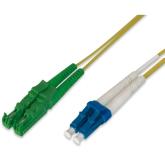 Patch Cord Fibra Optica Digitus by Assmann AL-9E2000LC-03I, Single-Mode, OS2, Duplex E2000/APC - Duplex LC/UPC, 3 m