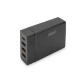 Alimenator Digitus DA-10195, 4x USB, 1x USB-C, 72W, Black