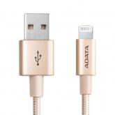 Cablu de date ADATA, USB-A - Lightning, 1m, Golden