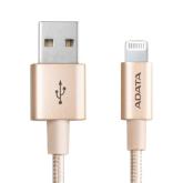 Cablu de date ADATA, USB-A - Lightning, 1m, Golden