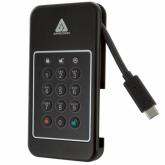 SSD portabil Apricorn Aegis NVX, 2TB, USB-C, Black