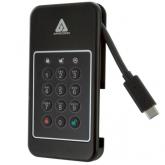 SSD portabil Apricorn Aegis NVX, 500GB, USB-C, Black