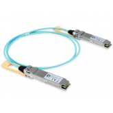 Patch Cord Level One AOC-0501, QSFP28 - QSFP28, 1m, Aqua