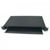 Patch Panel Braun APP06-24-EMPTY-SLIDING, 19inch, 24ports, Black