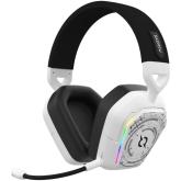 Casti cu microfon AQIRYS Alnair, USB/USB Wireless/3.5mm jack, White