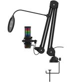 Microfon AQIRYS Galileo, RGB LED, Black