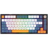 Tastatura AQIRYS Libertas, USB/USB Wireless/Bluetooth, Multicolor