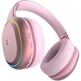 Casti cu microfon AQIRYS Lyra, USB Wireless/Bluetooth/3.5mm jack, Pink