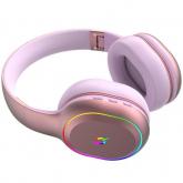 Casti cu microfon AQIRYS Lyra, USB Wireless/Bluetooth/3.5mm jack, Pink