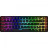 Tastatura Wireless AQIRYS Mira, RGB LED, Bluetooth/USB, Black