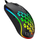 Mouse Optic AQIRYS Polaris Wired RGB, USB, Black