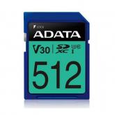 Memory Card SDXC A-data Premier Pro 512GB, Class 10, UHS-I U3, V30