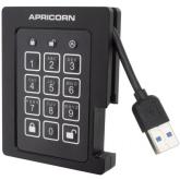 SSD portabil Apricorn Aegis Padlock, 1TB, USB 3.0, Black