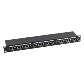 Patch Panel ASYTECH Networking ASY-PP-FTP5E-24, 1U, 24 porturi, Black