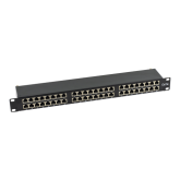 Patch Panel ASYTECH Networking ASY-PP-FTP5E-48, 19inch, 2U, 48 porturi, Cat5e, FTP, Black