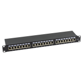 Patch Panel ASYTECH Networking ASY-PP-FTP6A-24, 19inch, 1U, 24 porturi, Cat6a, FTP, Black