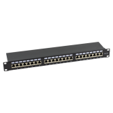 Patch Panel ASYTECH Networking ASY-PP-FTP6A-24, 1U, 24 porturi, Black