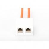 Priza Dubla Aplicata ASSMANN UTP CAT6a, 2 RJ45