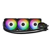 Cooler procesor Gamdias Aura GL360 Lite, ARGB LED, 3 x 120 mm, Black