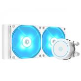 Cooler Procesor ID-Cooling Auraflow X 240 EVO Snow, RGB LED, 2x 120mm