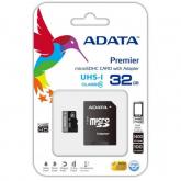 Memory Card microSDHC A-data Premier 32GB, Class 10, UHS-I U1 + Adaptor SD