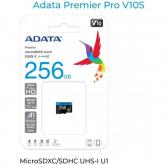 Memory Card microSDXC A-data Premier 256GB, Class 10, UHS-I U1, V10, A1