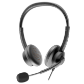 Casti cu microfon Axtel Ace UC, USB-A/USB-C, Black